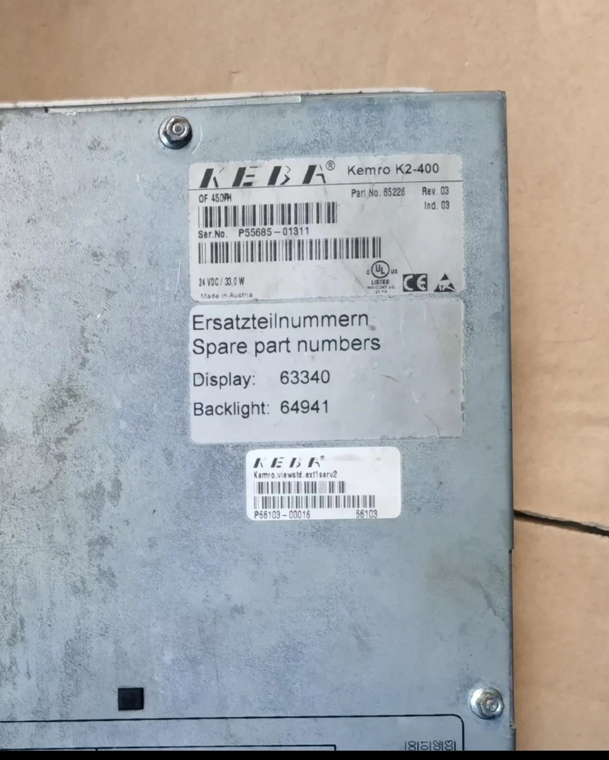 KEBA KEMRO K2-400 Industrial Robot Controller