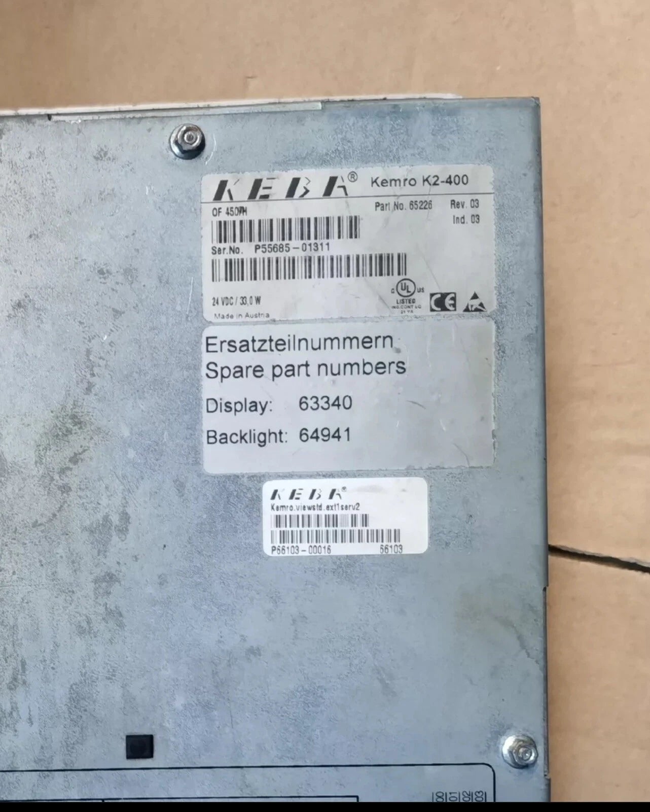 KEBA KEMRO K2-400 Industrial Robot Controller