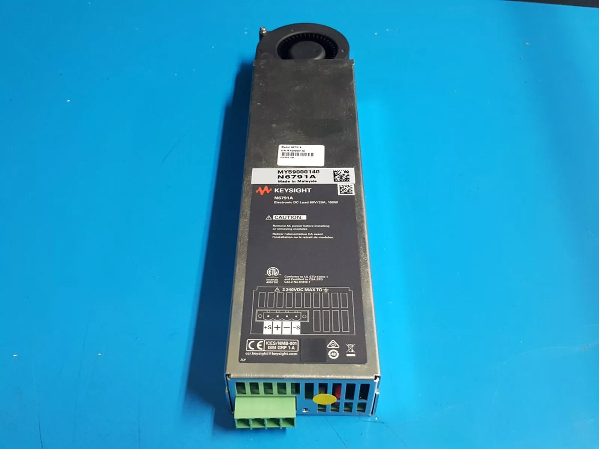 Keysight N6791A Electronic DC Load 60V/20A 100W Untested (0140)