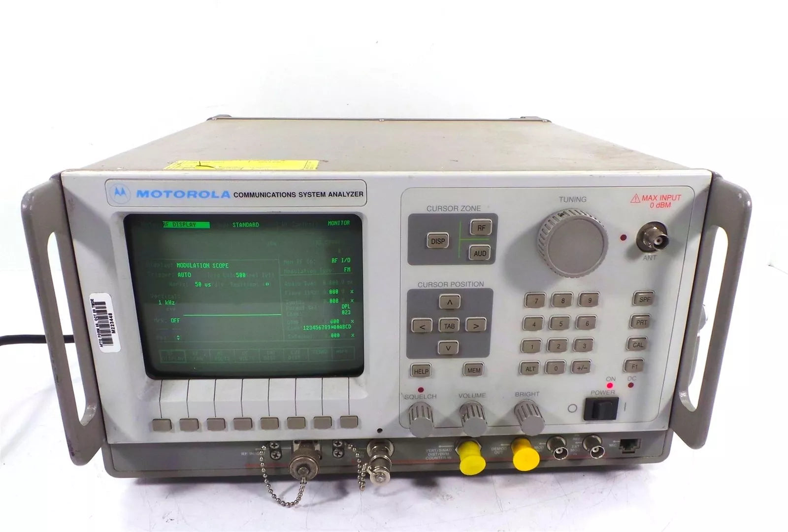 Motorola R2600CHS Analyzer with Motorola RPN-4000A