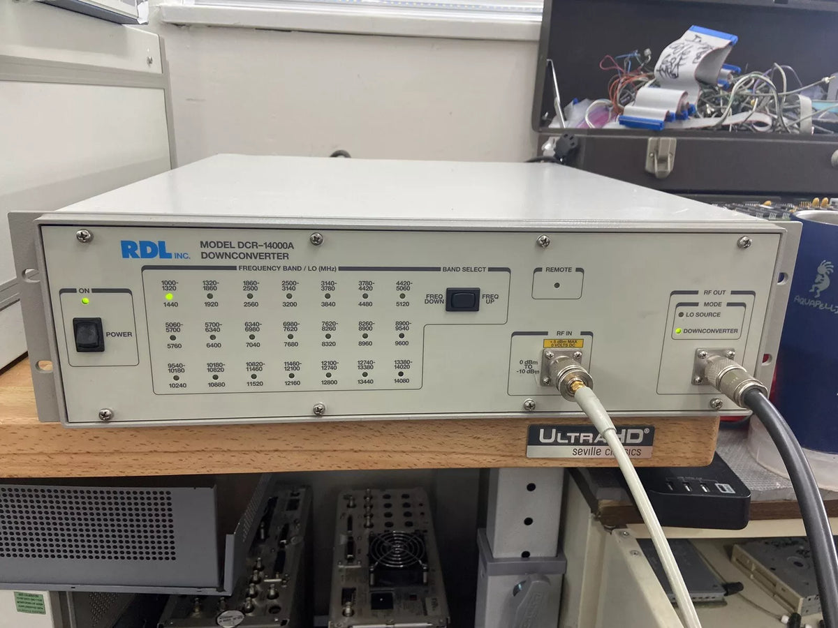 DCR-14000A Downconverter Aeroflex RDL IFR Ultra Low Phase Noise Measure 14 GHz