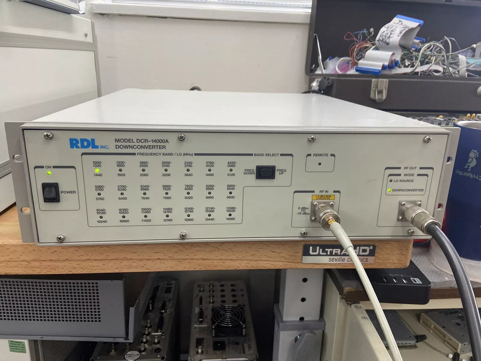 DCR-14000A Downconverter Aeroflex RDL IFR Ultra Low Phase Noise Measure 14 GHz