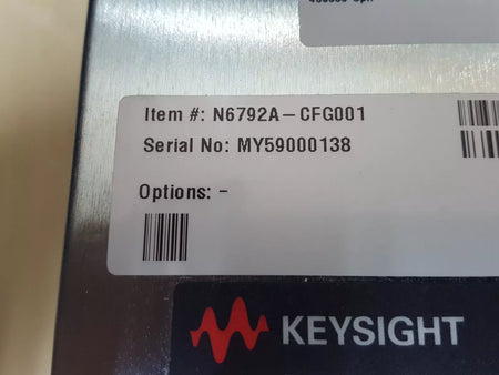Keysight N6792A: Electronic DC Load 60V/40A, 200W, Untested (0138)
