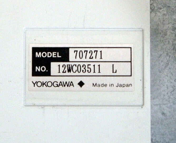 YOKOGAWA WE7271 4-Channel 100Ks/s 4MW Isolation Digitizer Module