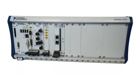 National NI PXIe-1075 Chassis with NI8180, NI8234, NI7965R, NI5610, NI5442