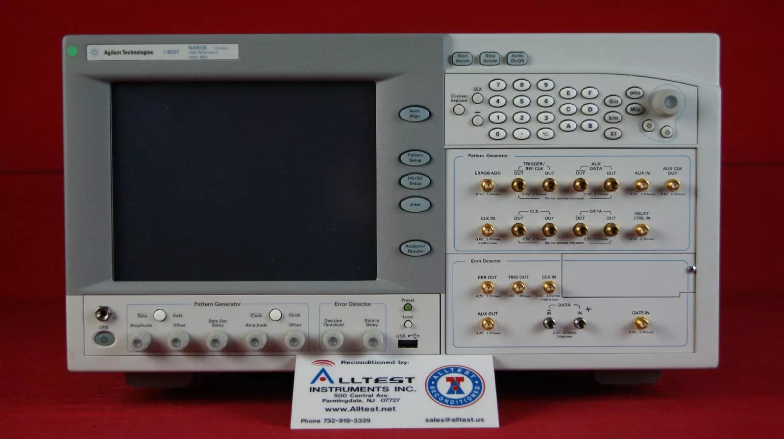 Agilent Keysight N4903B MY49100475 Serial J-BERT, 150 Mb/s - 12.5 Gb/s with Optional Features