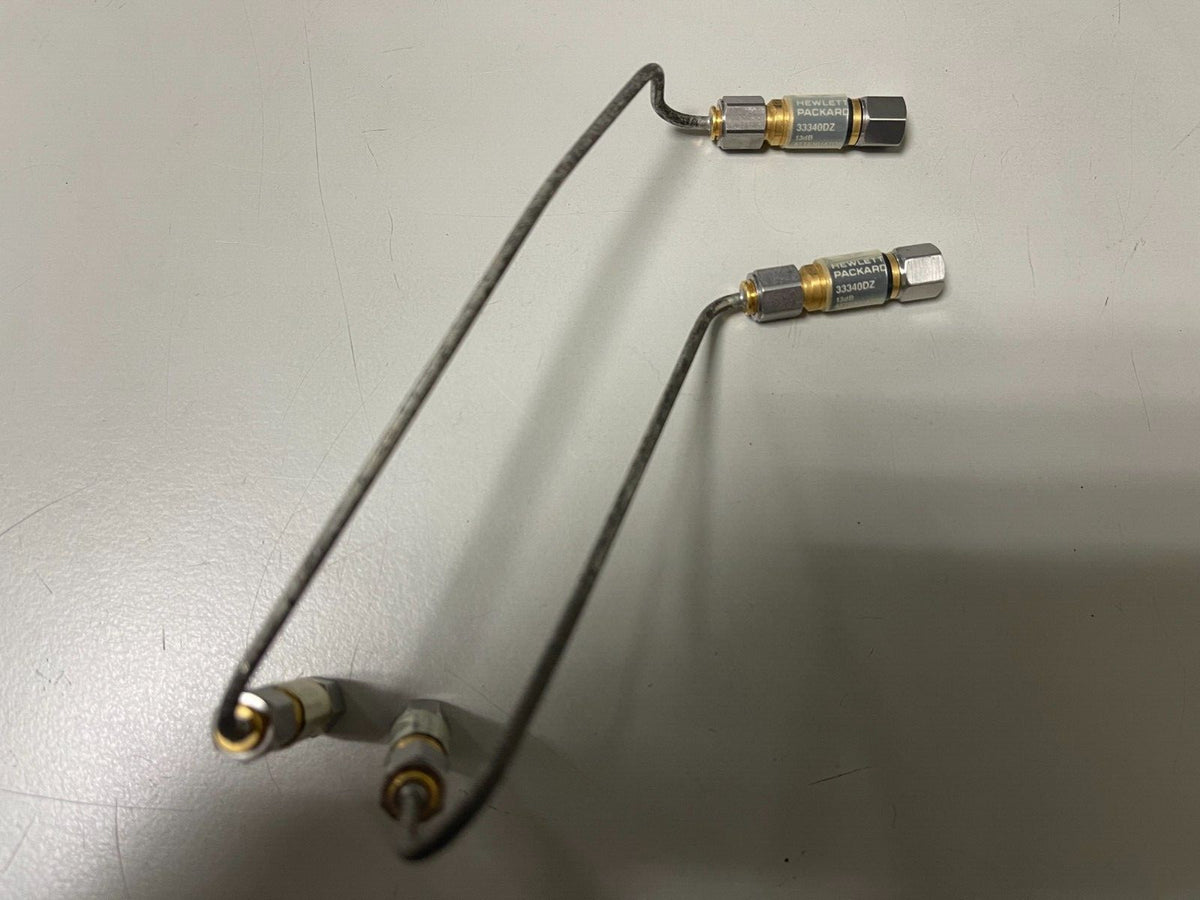 HP Agilent 33340DZ 40GHz 13db precision attenuator , w/semi-rigid 2.4mm cables - XG eqpt