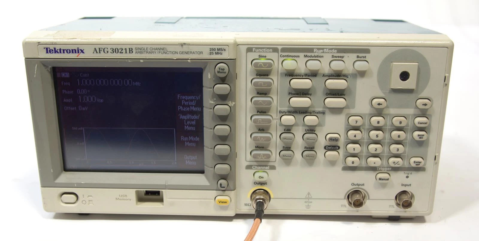 Tektronix AFG3021B 250MS/s 25MHz Dual Channel Arbitrary/Function Generator