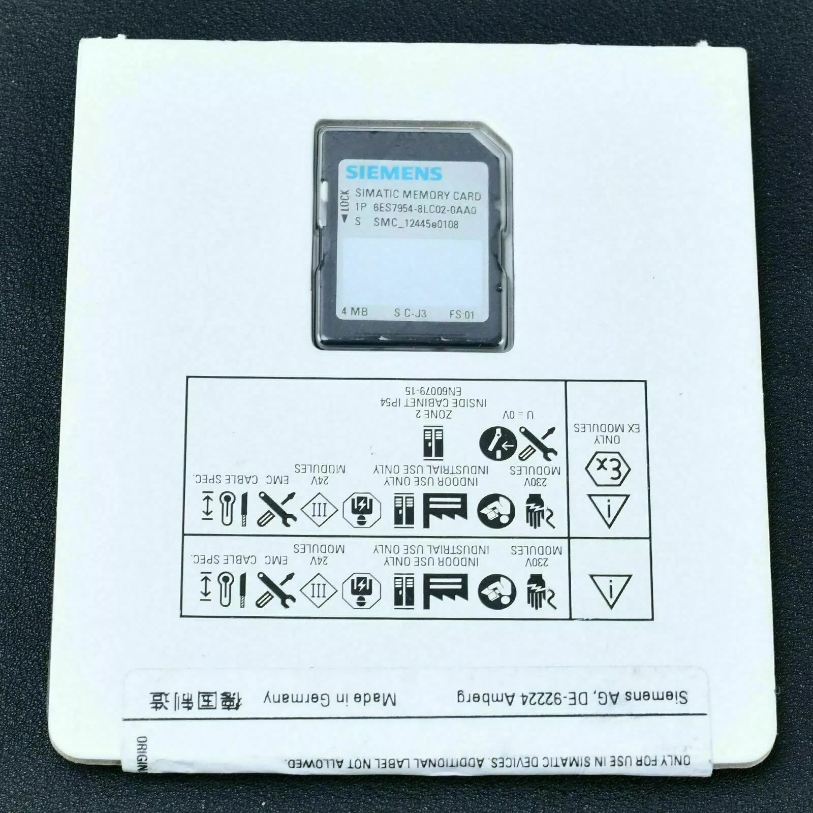 SIEMENS 6ES7 954-8LC02-0AA0 6ES7954-8LC02-0AA PLC Module New in Box