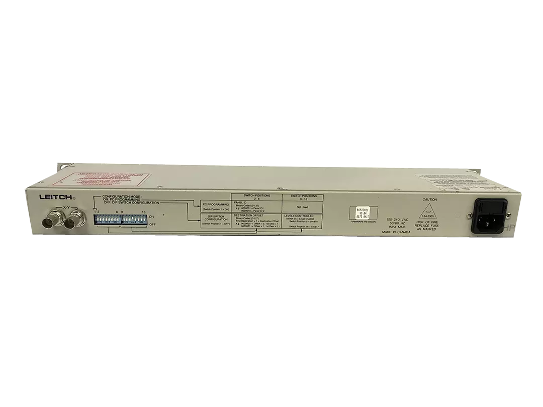 Leitch 1RU Remote 8x8 Programmable Push Button Panel
