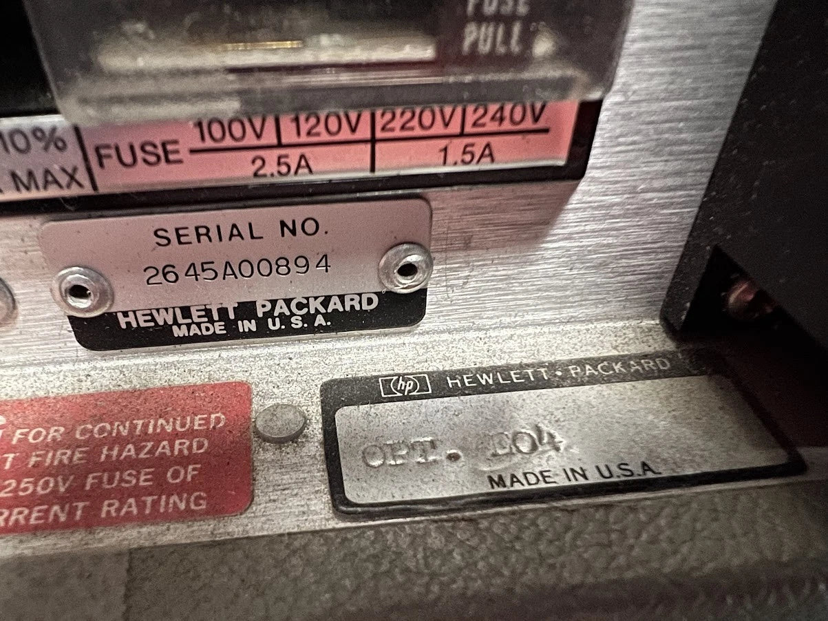 Agilent Keysight 8902A Measuring Receiver SN 2645A00894