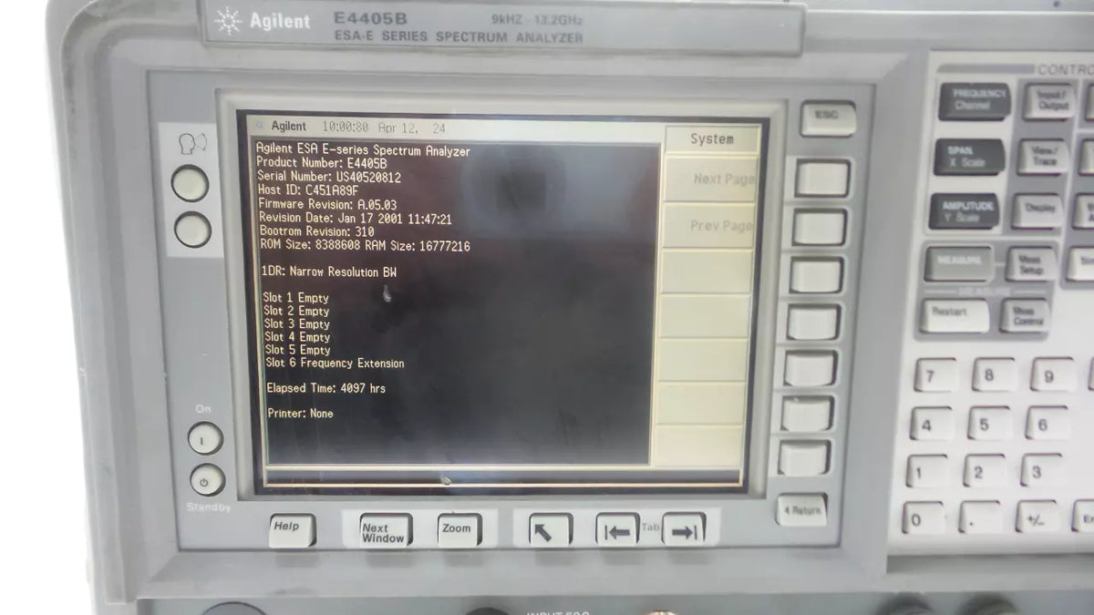 Agilent E4405B ESA-E SERIES SPECTRUM ANALYZER 