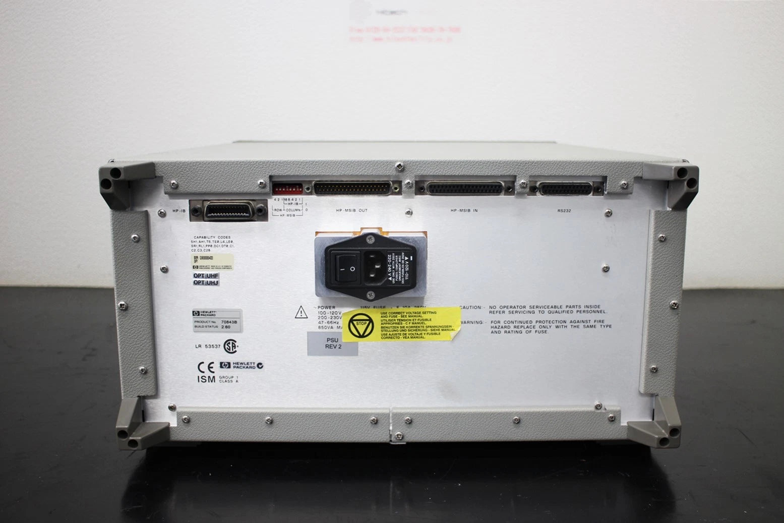 HP 70843B 100M-12Gbps bit error rate tester