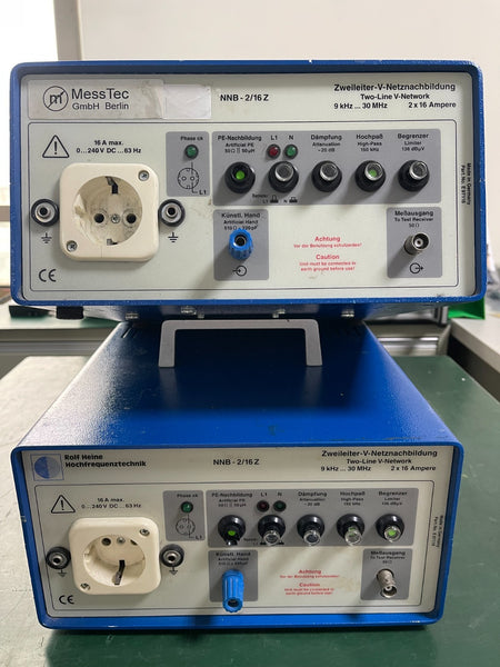 ROLF HEINE Hochfrequenztechnik NNB-2/16Z Two line V-LISN 9 kHz - 30MHz - XG eqpt