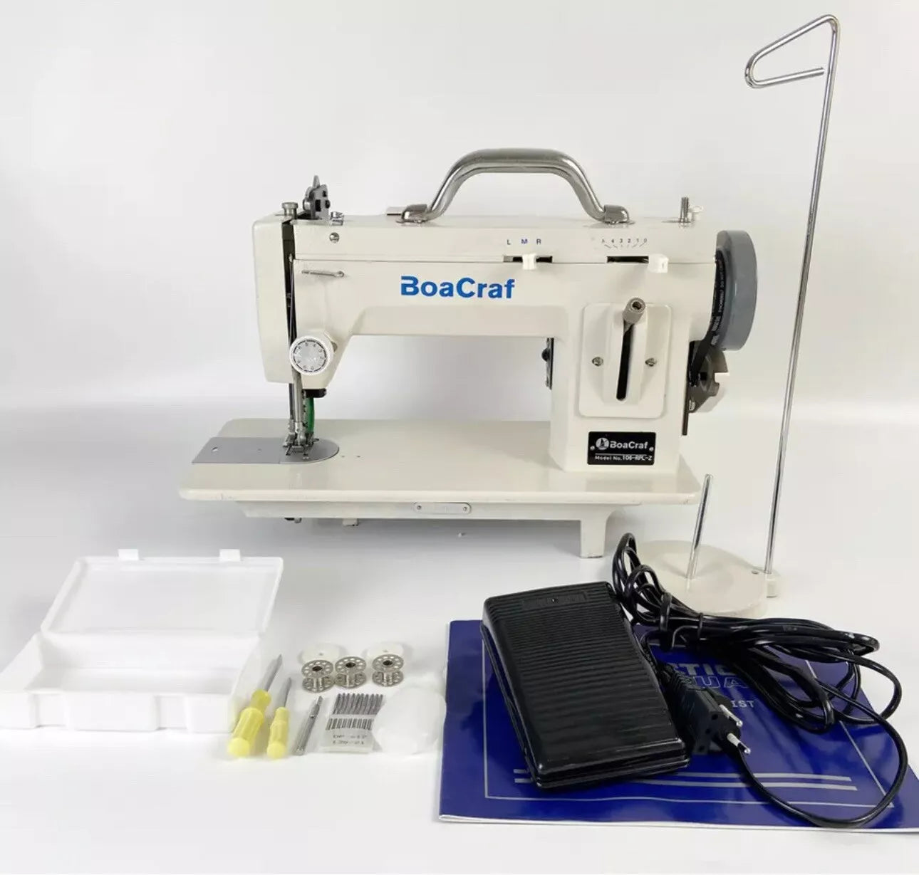 9'' Walking Foot Zigzag Stitch Arm Sewing Machine for Leather Sewing