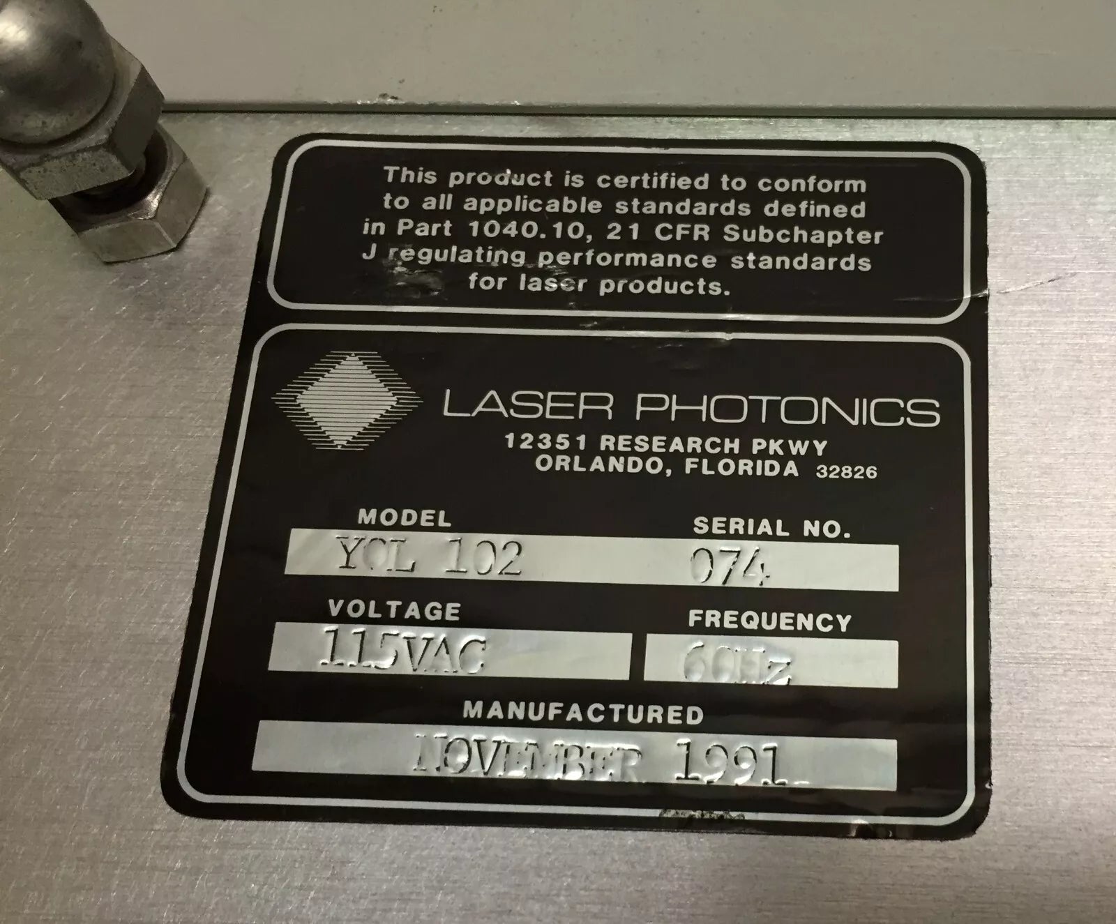 Laser Photonics YQL-102 Laser Head for Cutting and Engraving Applications