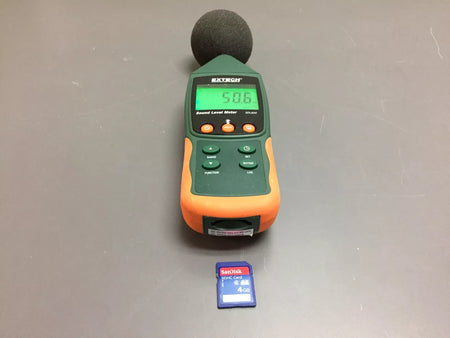 Extech SDL600 Sound Level Meter/Datalogger with 4GB San Disk SDHC Card