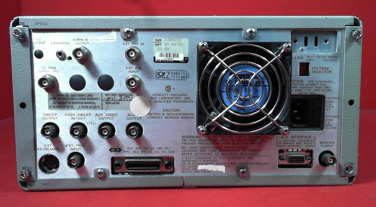 HP Agilent Keysight 8591A Spectrum Analyzer 9 kHz to 1.8 GHz