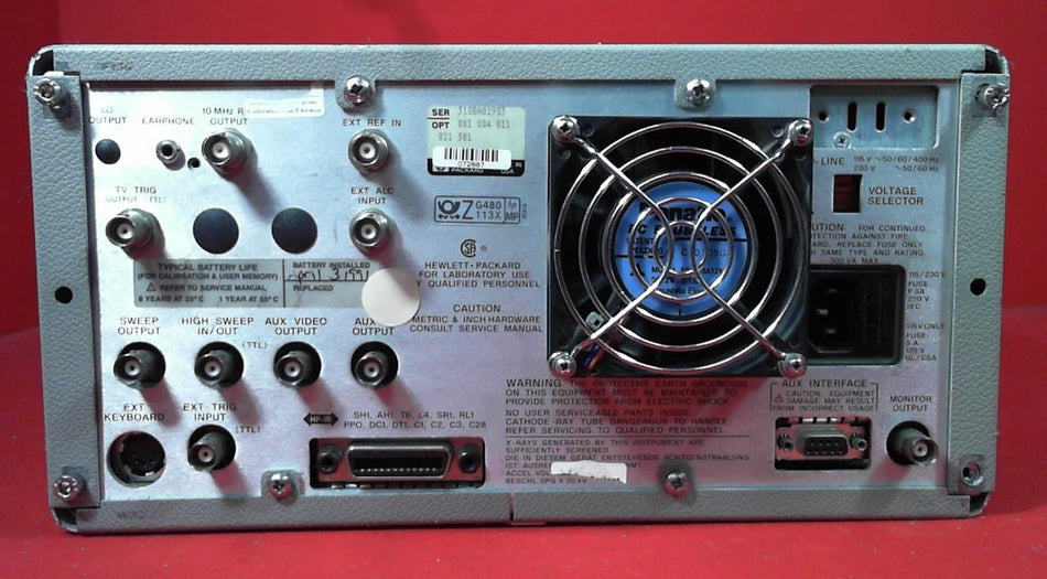 HP Agilent Keysight 8591A Spectrum Analyzer 9 kHz to 1.8 GHz