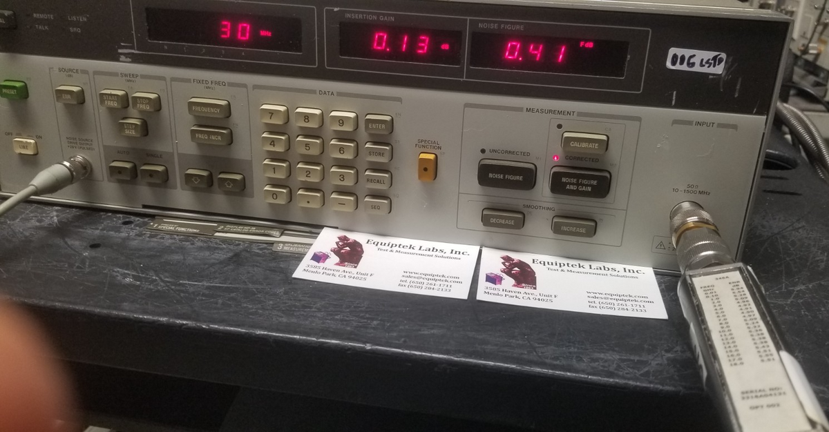 HP346B Noise Source for 18 GHz ENR Measurements