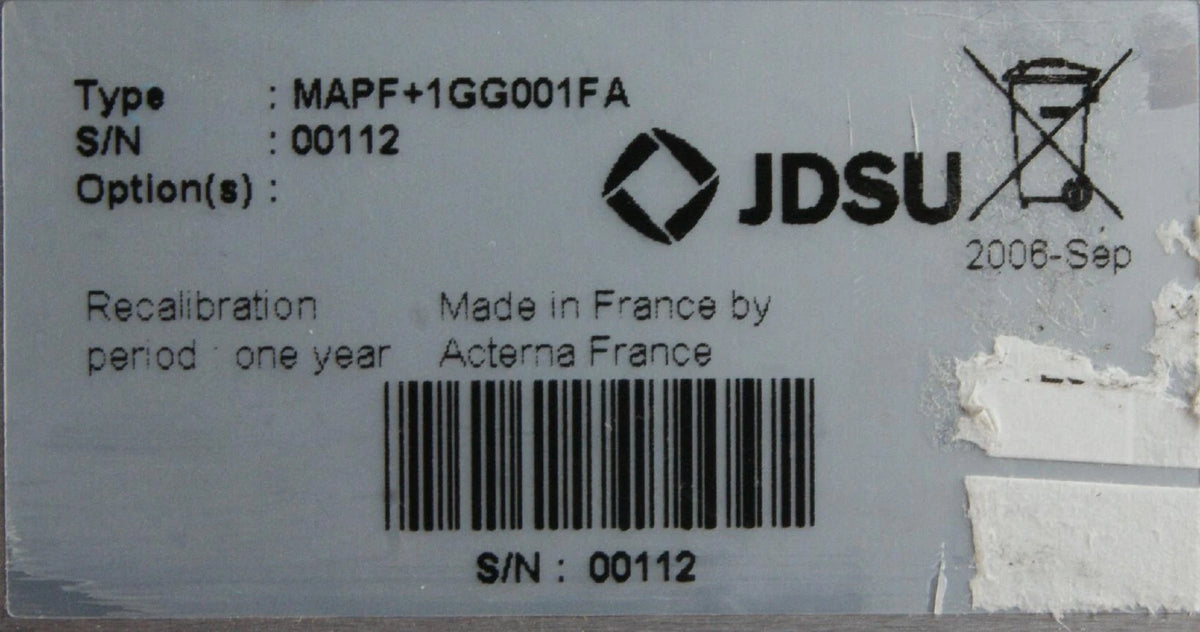 JDS Uniphase MAPF+1GG001FA Tunable Filter Module