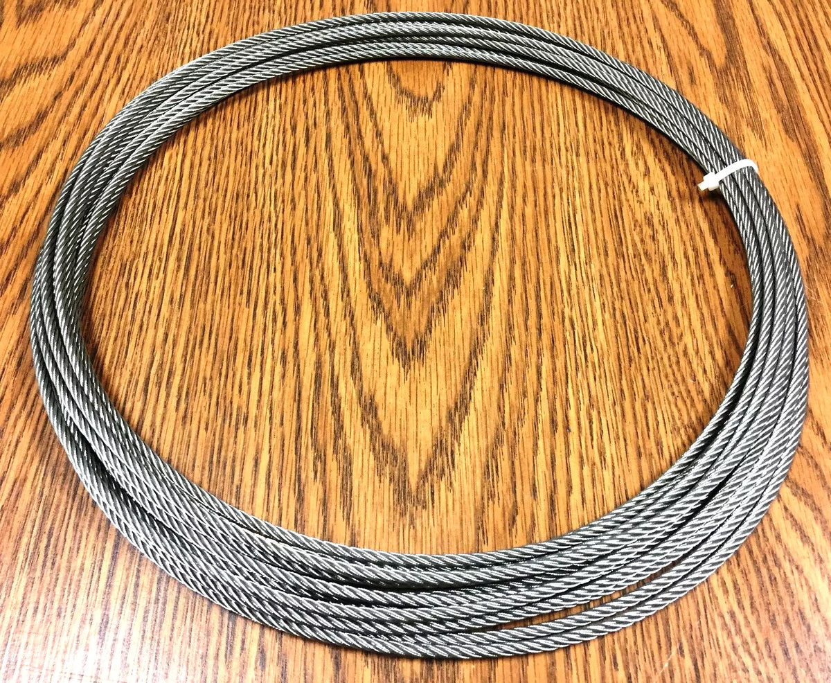 Jakob 20113-0480 Stainless Steel Wire Rope, 4mm Dia x 11,240mm Long