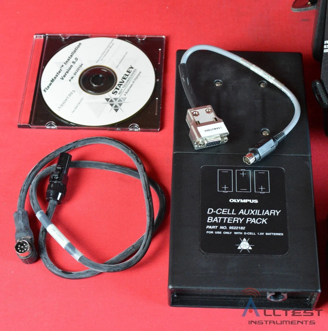 Olympus 1200M Sonic Ultrasonic Flaw Detector NDT with Battery Chargers