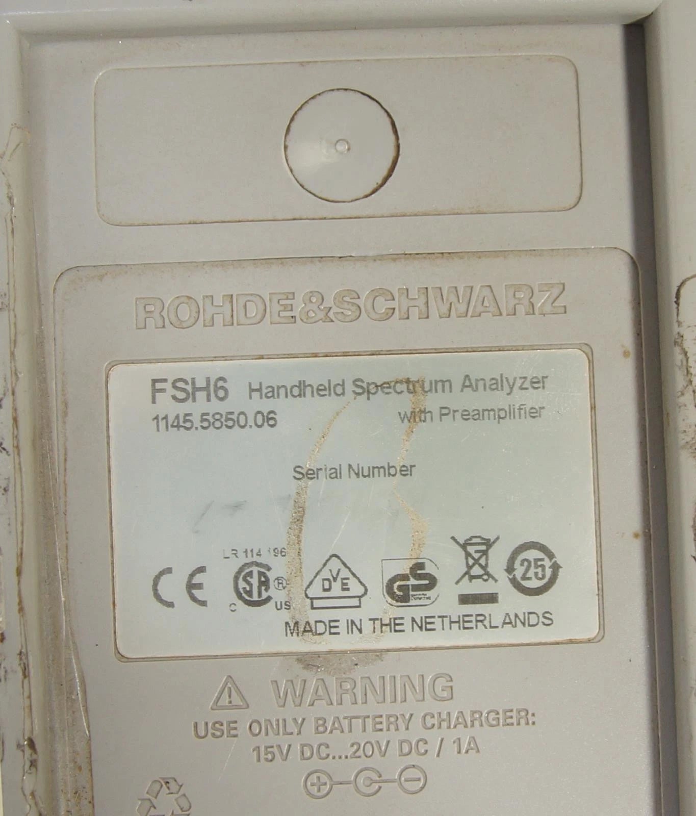 Rohde and Schwarz FSH6 100kHz - 6GHz Spectrum Analyzer