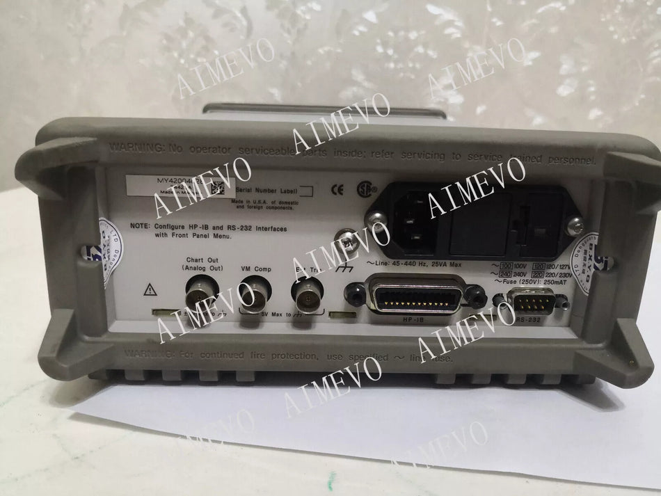 HP Agilent Keysight 34420A 7 1/2 Digit Nano Volt / Micro Ohm Meter