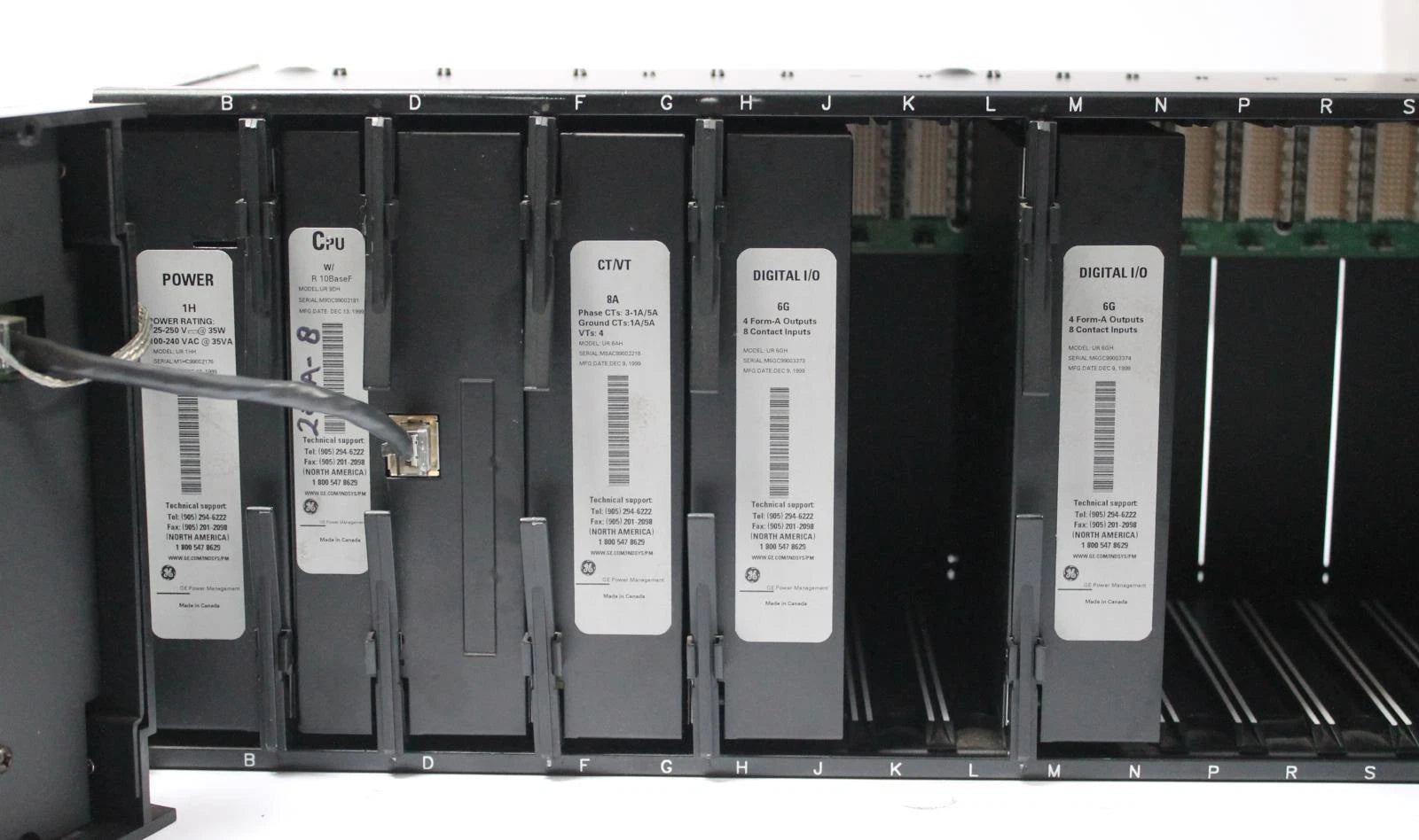 GE Multilin F60 Feeder Relay w 6G DIGITAL CONTROL I/O, CTVT, CPU & Power Modules