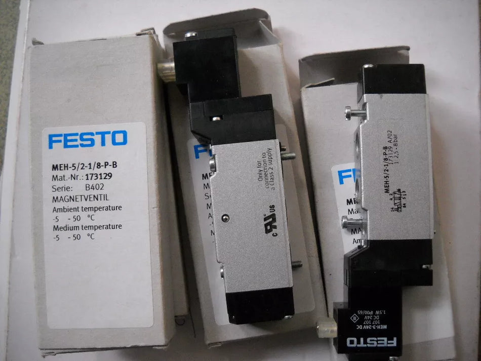Festo MEH-5/2-1/8-P-B 173129 Solenoid Valve