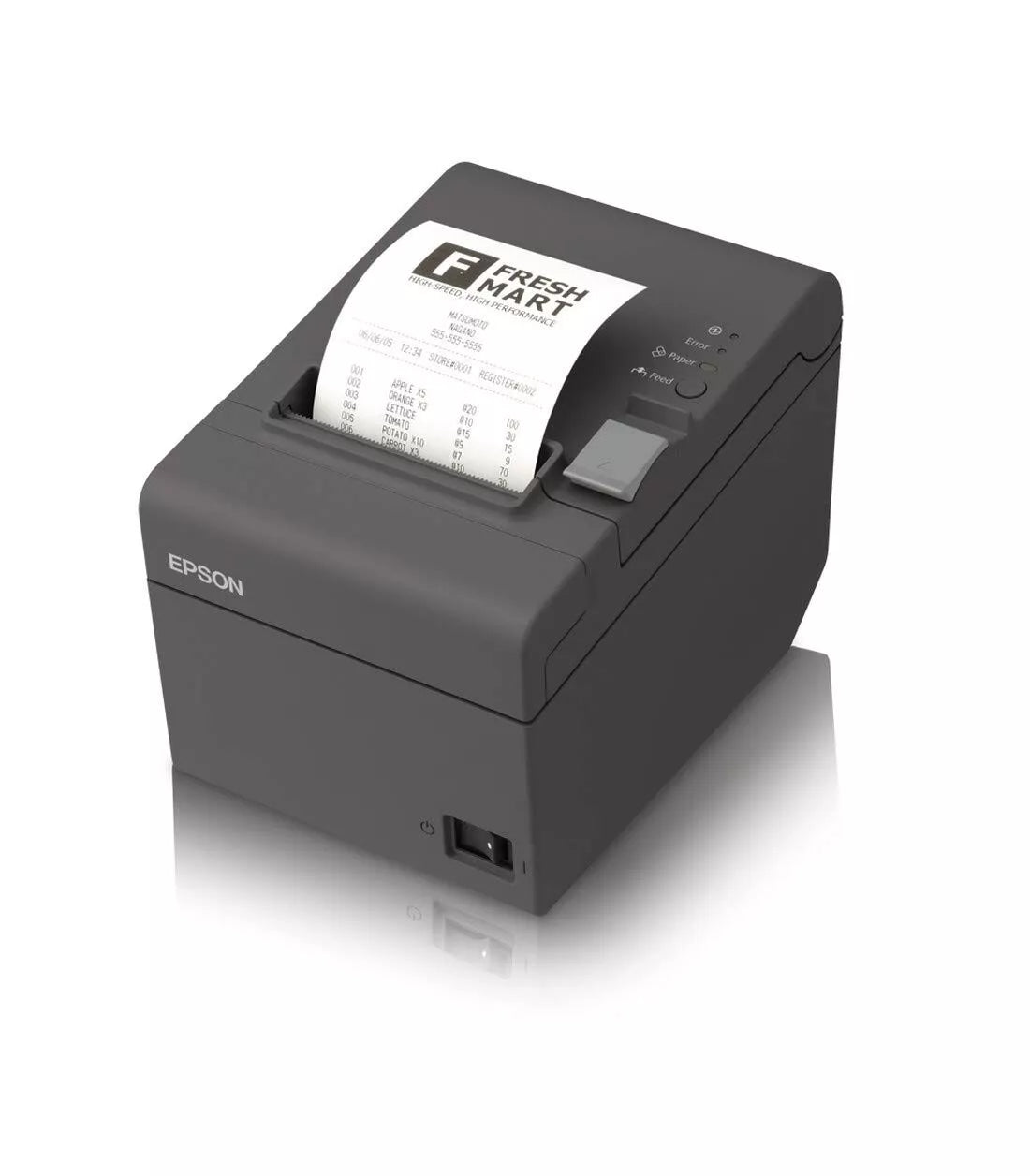 Epson TM-T82 USB POS Monochrome Receipt Printer - High-Speed & Reliable - Gray