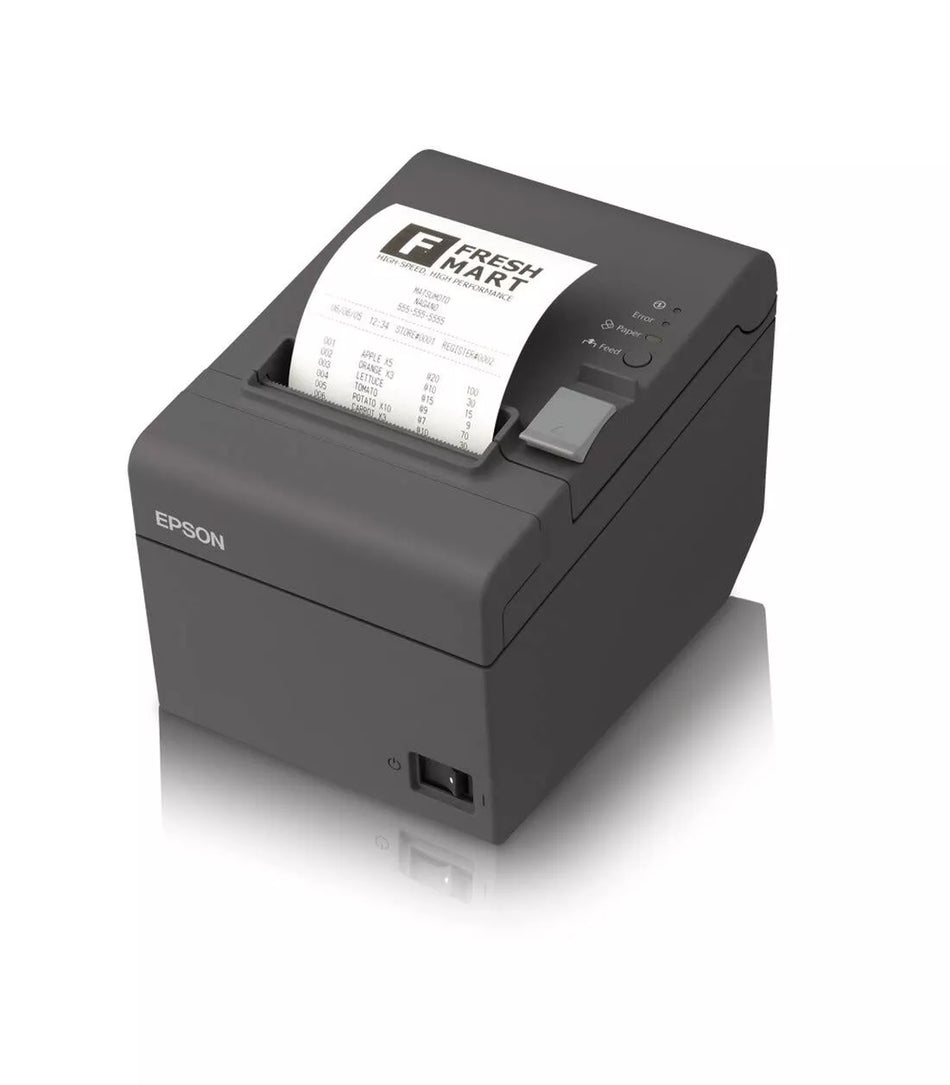 Epson TM-T82 USB POS Monochrome Receipt Printer - High-Speed & Reliable - Gray