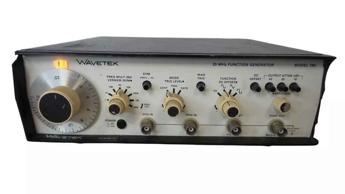 WAVETEK 190 20 MHz Function Generator - High-Quality Equipment