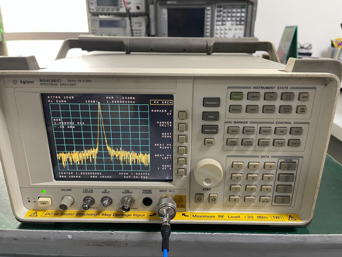 Agilent 8563EC 9KHz - 26.5GHz Spectrum Analyzer w/ opt. 007, 104 _02173 - XG eqpt