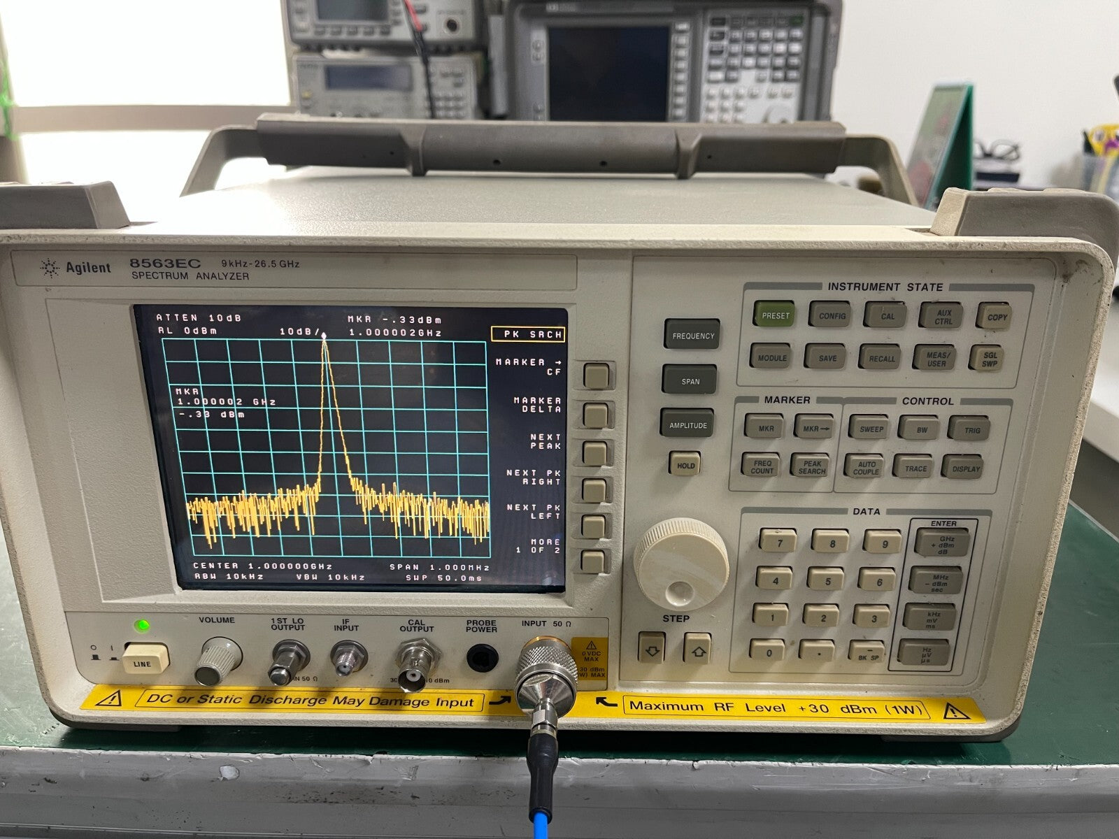 Agilent 8563EC 9KHz - 26.5GHz Spectrum Analyzer w/ opt. 007, 104 _02173 - XG eqpt