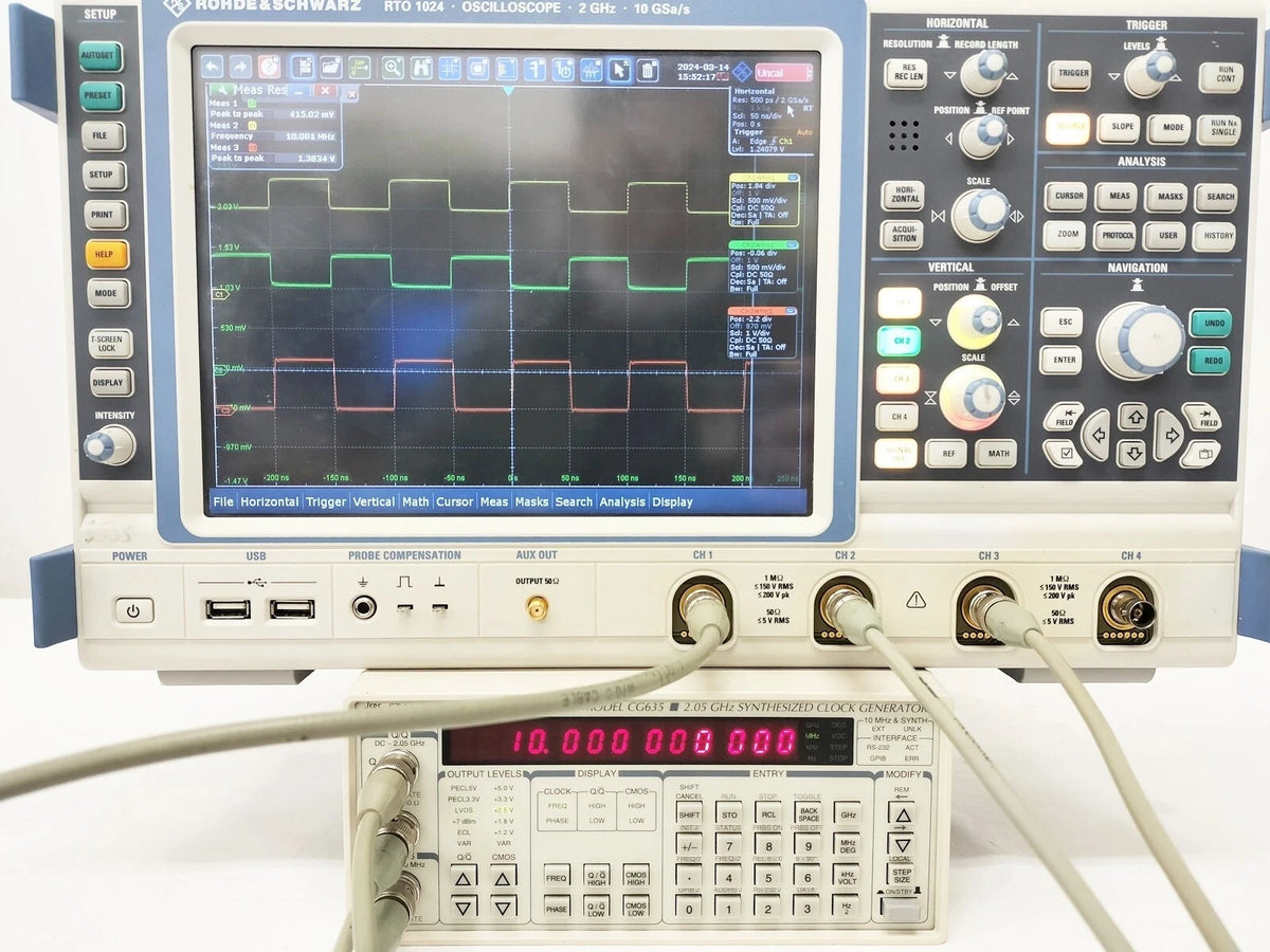 Stanford Research CG635 Synthesized Clock: Precision Instrument for Frequency Synthesis