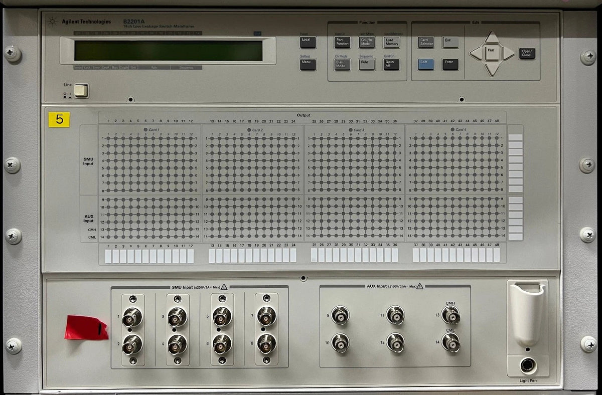 Agilent/Keysight B2201A-B2211A Low Leakage Switch Mainframe (14 Channel)