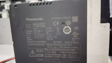 Panasonic MADLN05SG AC Servo Drive 100W 0-240V 1.2A MINAS A6S Series