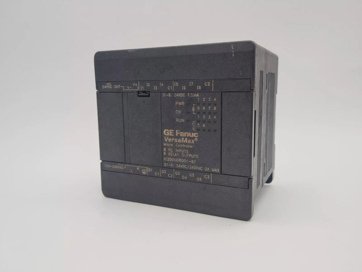 GE FANUC VersaMax IC200UDR001-BF Micro Controller with 24VDC Power Supply