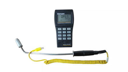 Barnant Dual J-T-E-K Thermocouple Thermometer for Accurate Temperature Measurement