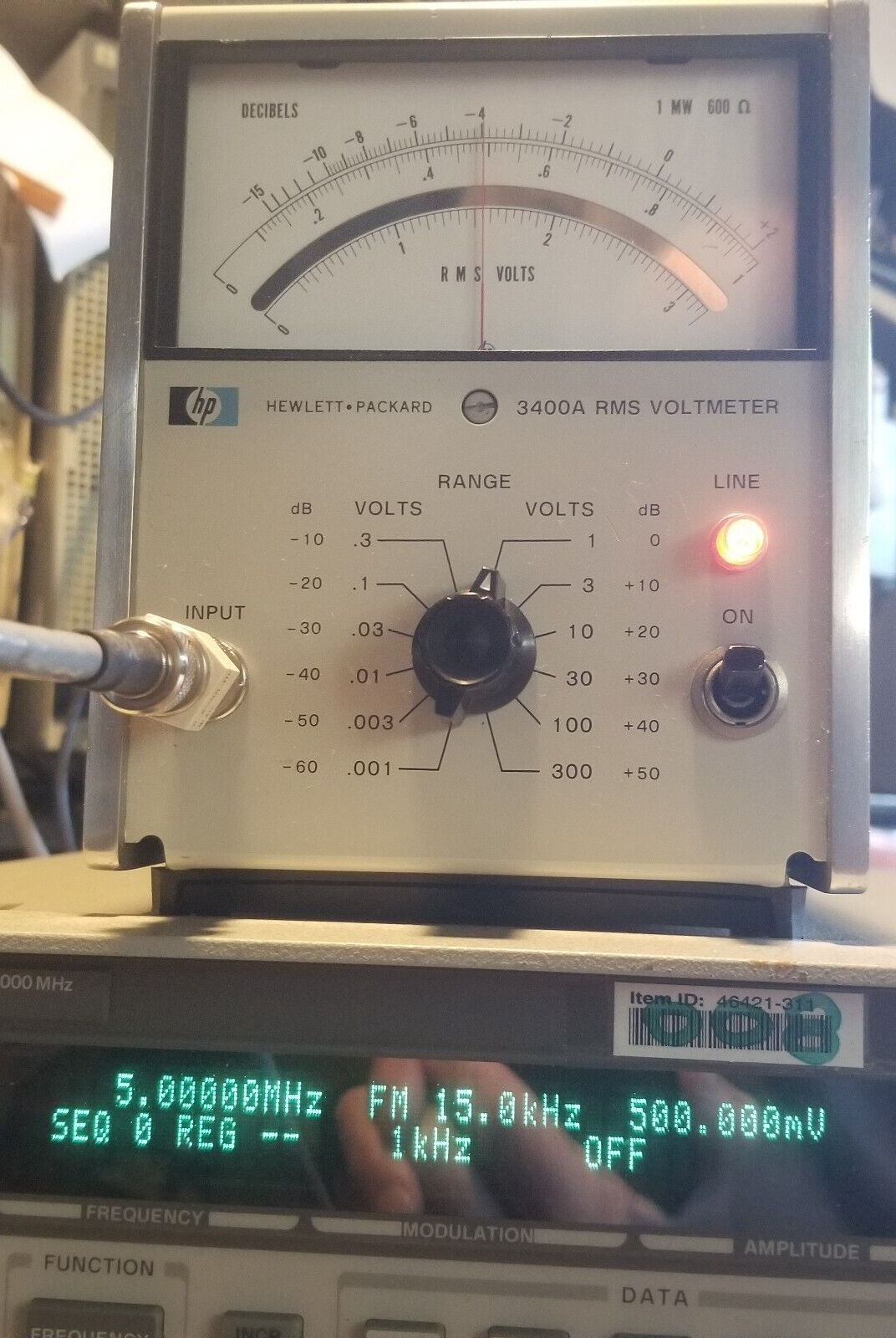 HP3400A AC Voltmeter