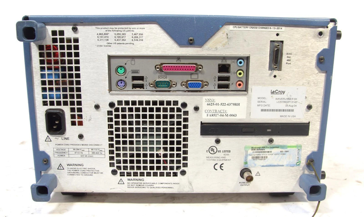 LeCroy WaveRunner 6050 4Channel 500MHz 5GS/s Oscilloscope AS-IS