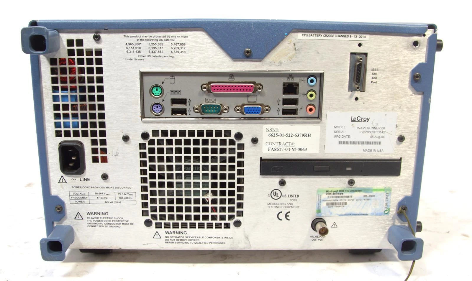 LeCroy WaveRunner 6050 4Channel 500MHz 5GS/s Oscilloscope AS-IS