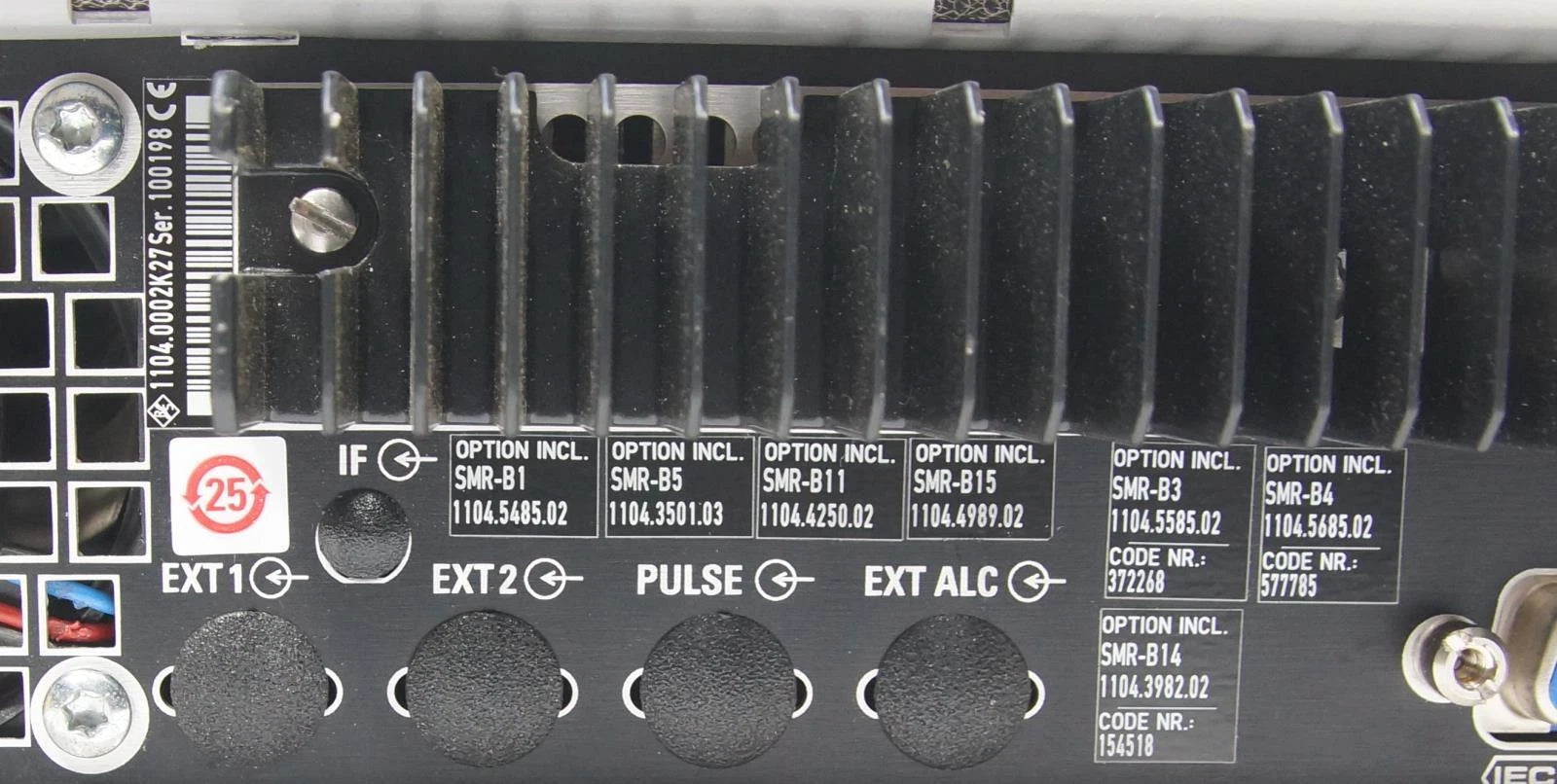 Rohde & Schwarz SMR27 10 MHz - 27 GHz Signal Generator 1104.0002.27 AS-IS