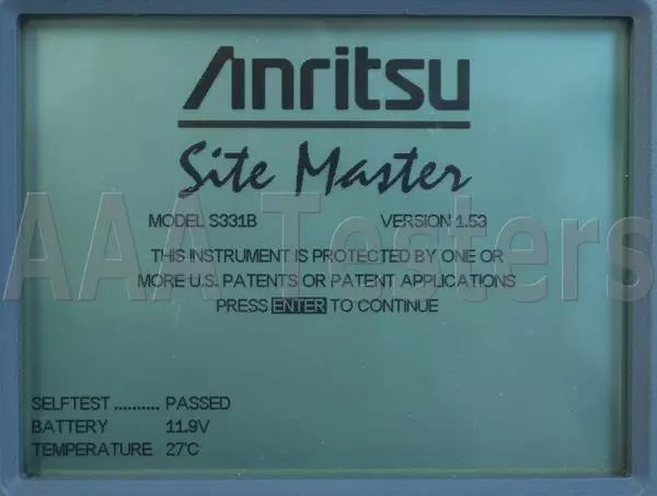 Anritsu Site Master S331B Cable & Antenna Analyzer SiteMaster 3.3GHz S331