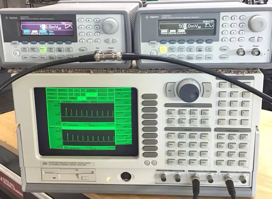Stanford Research SRS SR785 Signal Spectrum Network Analyzer with Calibration Data