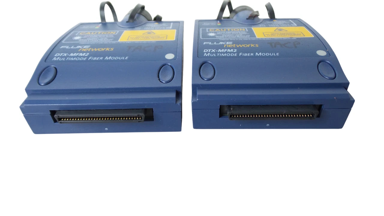 LOT OF 2 Fluke Networks DTX-MFM2 MultiMode Fiber Module - Free Shipping