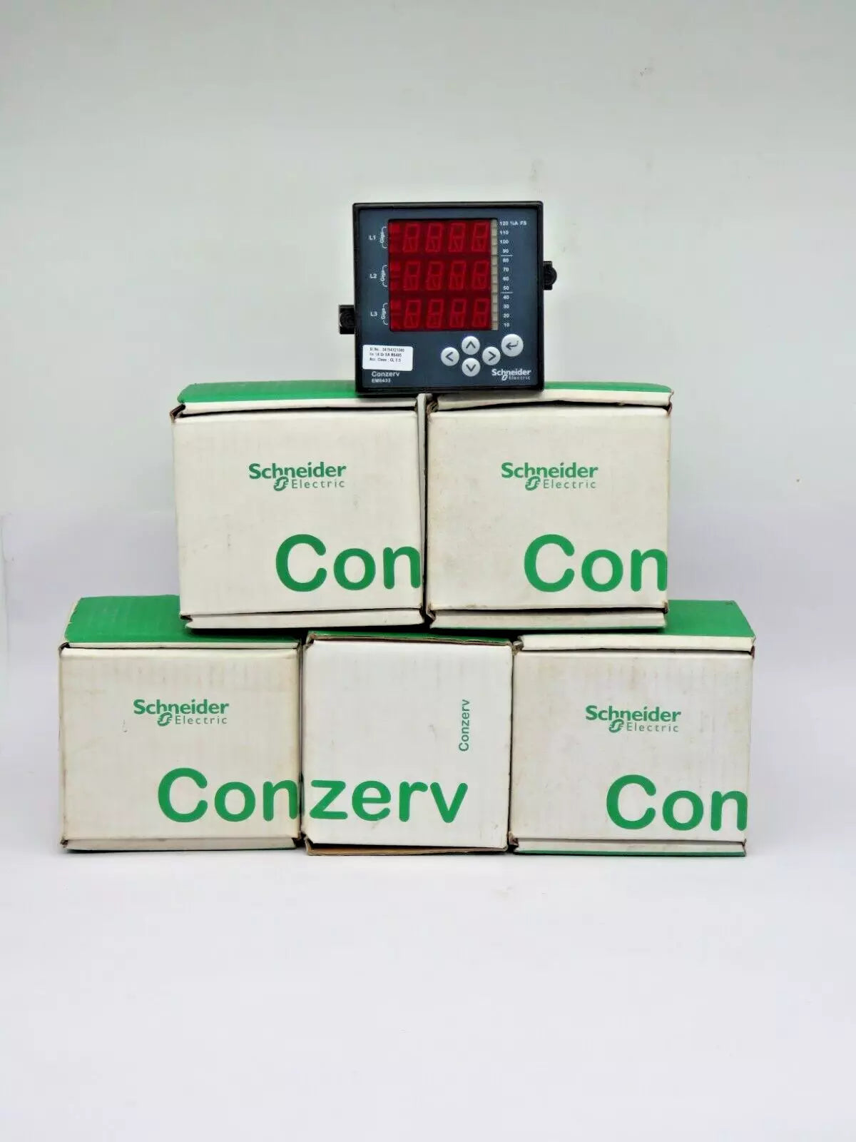 Set of 5 Schneider Electric EM6433 Conzerv Power & Energy Meter 80-600V