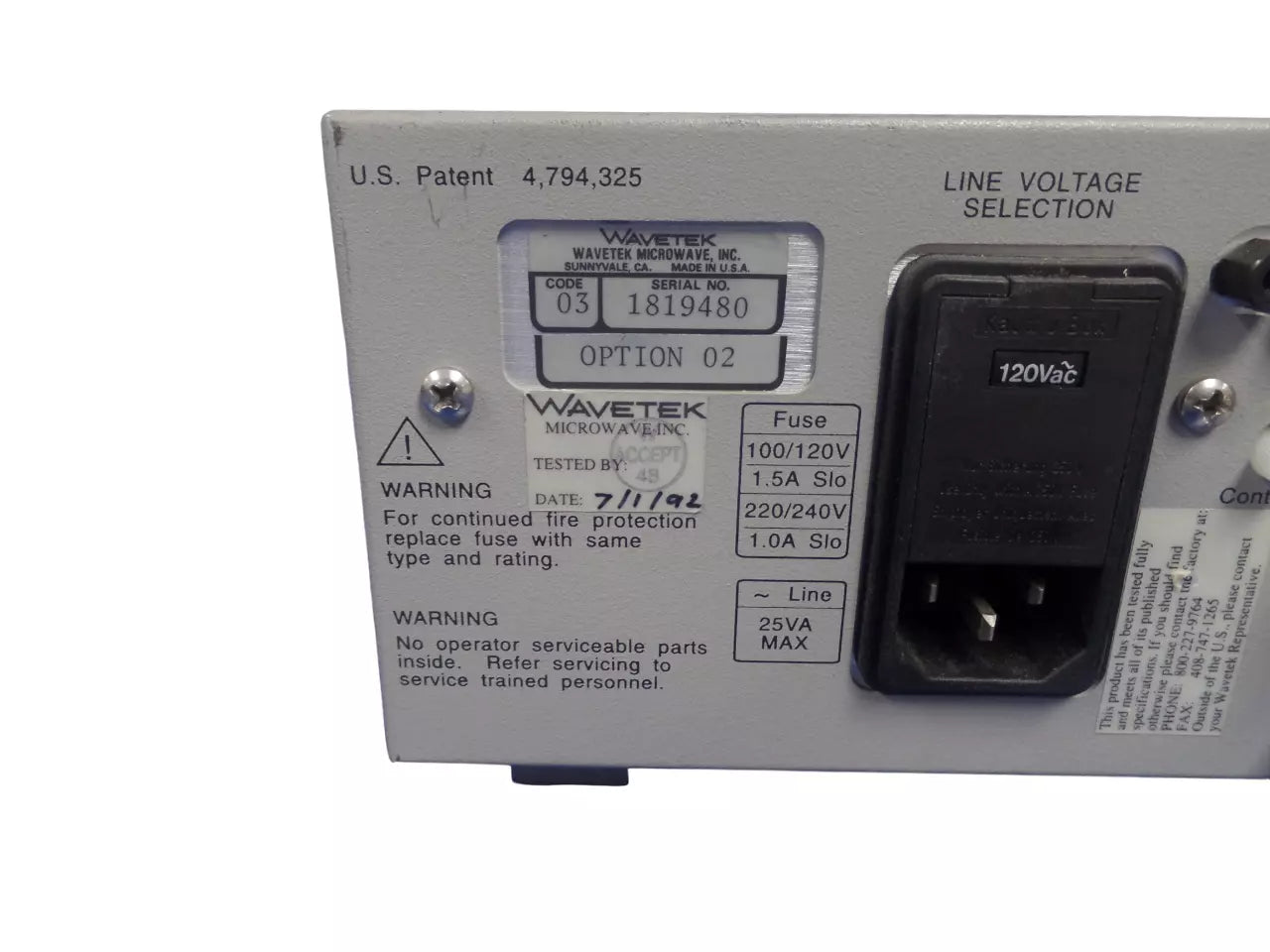 Wavetek Power Meter Model 8542 with Accurate Measurement Features